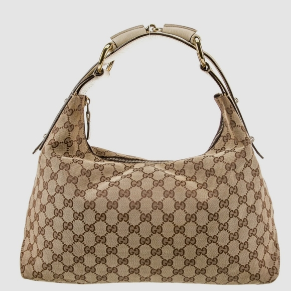 Gucci Handbags - Gucci Horsebit Medium Canvas Hobo